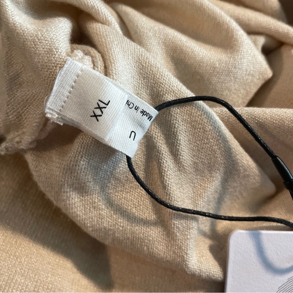 EXLURA Women's Boat Neck Sweater Off Shoulder Batwing Long Sleeve Tie Knot 2XL - Picture 3 of 3